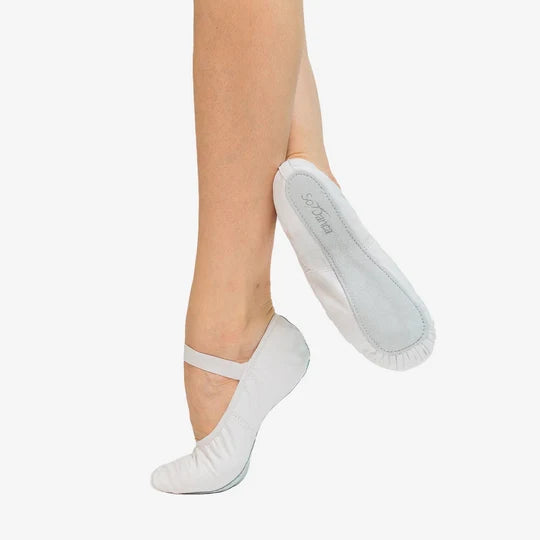 Canton Ballet Adult Full-Sole Ballet Shoe (SD69L) White